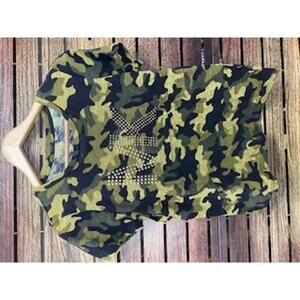 Michael Kors Camouflage Studded Logo T-Shirt